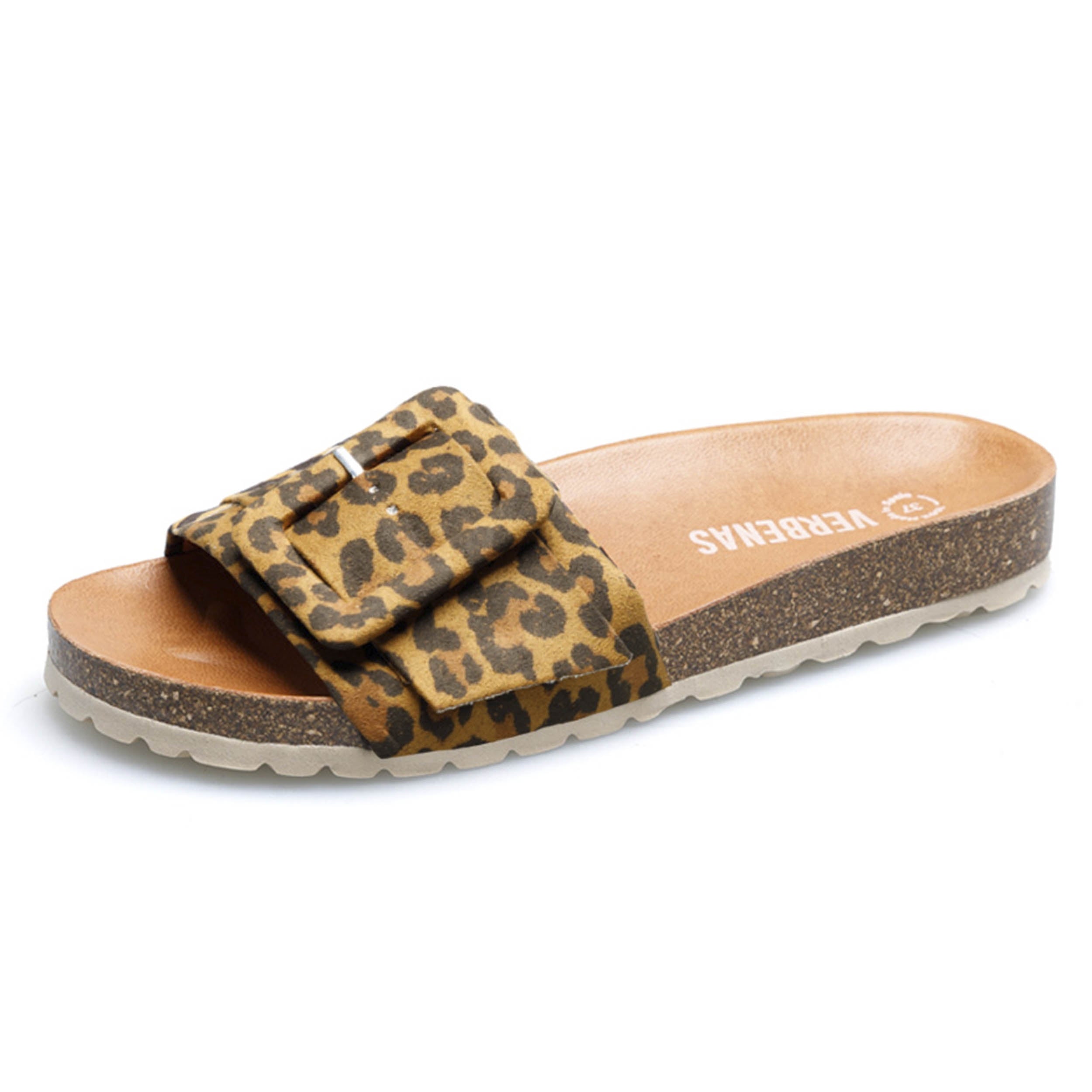 VERBENAS Damen Pantoletten REIKO micro leo nat bronzo | Bester Preis, bester Style – shoedeal