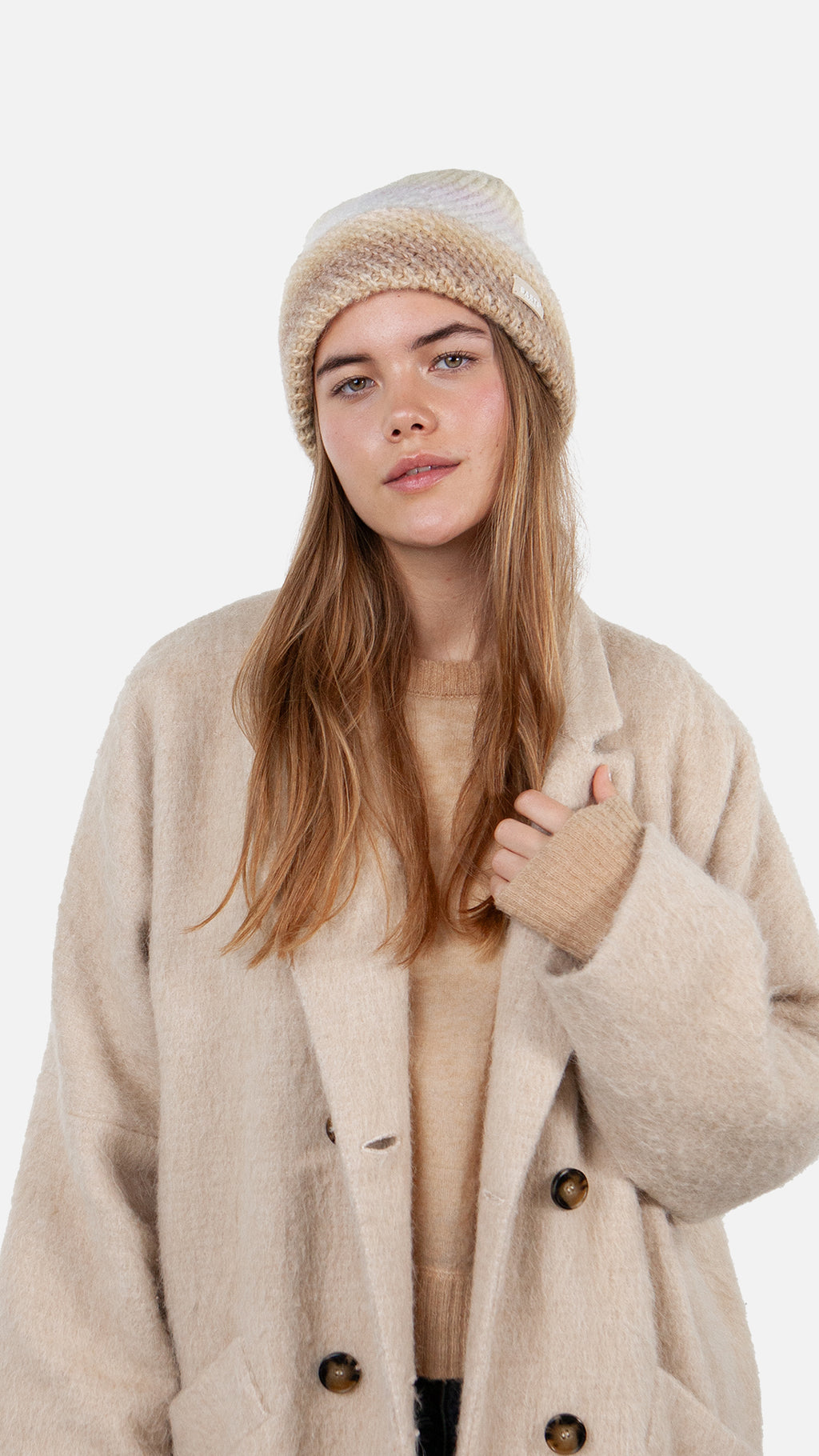 BARTS Damenmütze Beanie FANATAIL TURNUP beige
