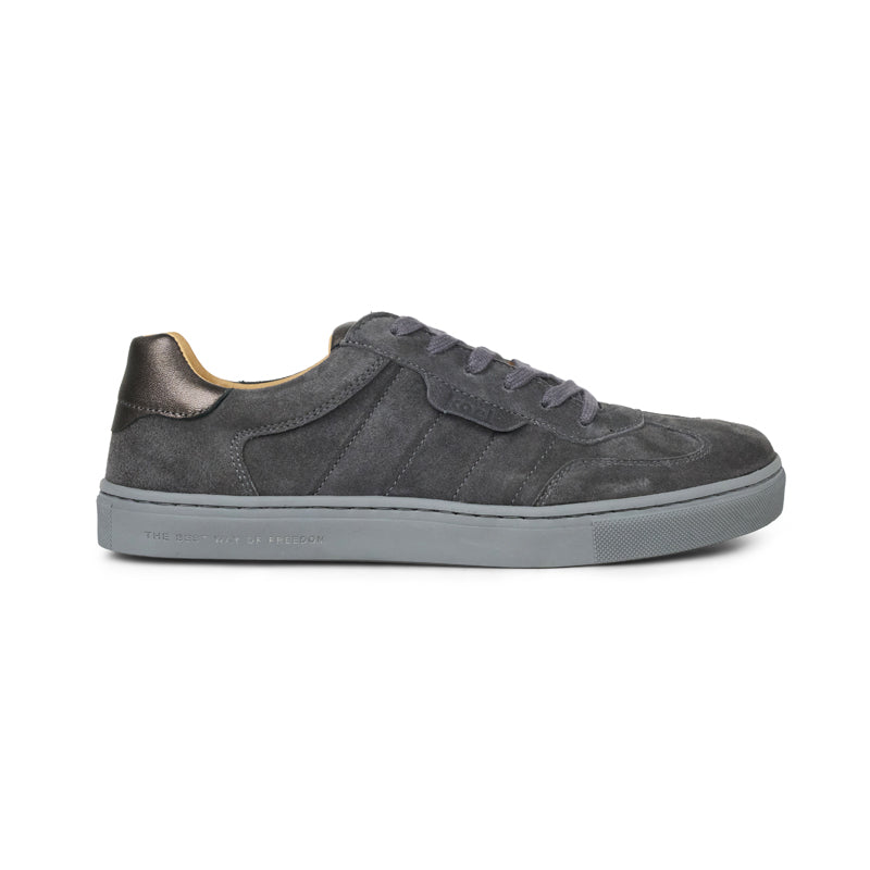 KOEL Damen Barefoot Sneakers HELENA SUEDE dark grey