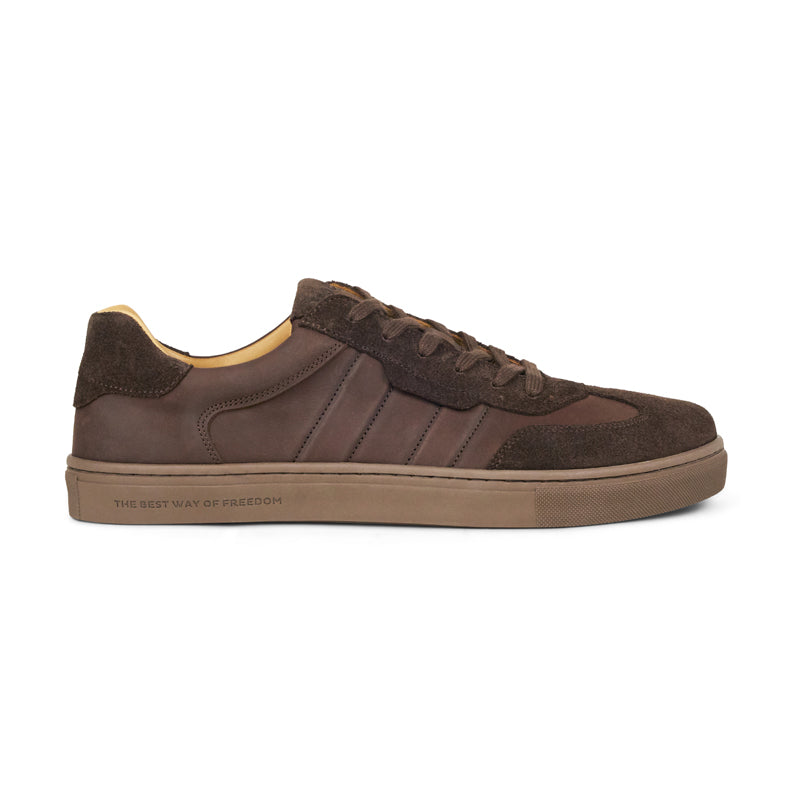 KOEL Barefoot Herren Sneakers HELIO SUEDE chocolate