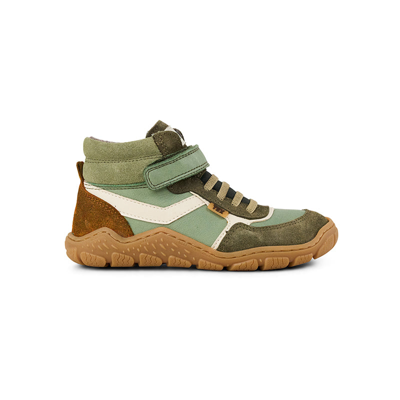 KOEL Barefoot Kinder Übergangsschuhe bis Gr. 41 Booties RAMI WOOL TEX olive