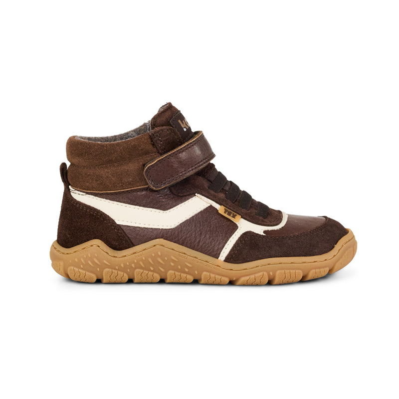KOEL Barefoot Kinder Übergangsschuhe bis Gr. 41 Booties RAMI WOOL TEX brown