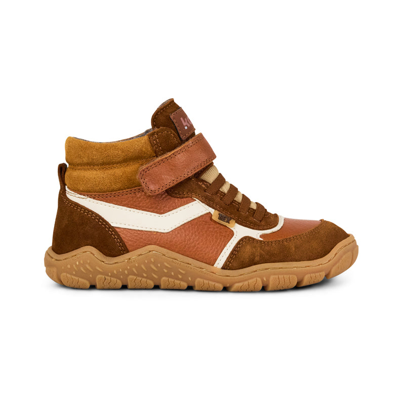 KOEL Barefoot Kinder Übergangsschuhe bis Gr. 41 Booties RAMI WOOL TEX cognac