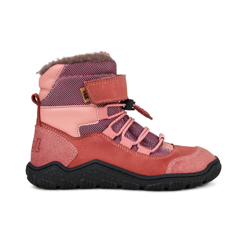 KOEL Barefoot Kinder gefütterte Boots RAVO WOOL TEX old pink