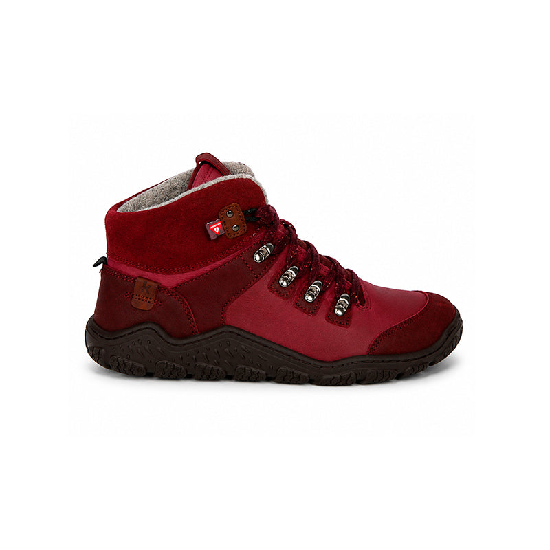 KOEL Damen Barefoot Outdoor Booties ROBA 2.0 MERINO bordo