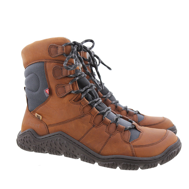 KOEL Herrenschuhe Barefoot Trekking Boots - RISO MERINO - chocolate