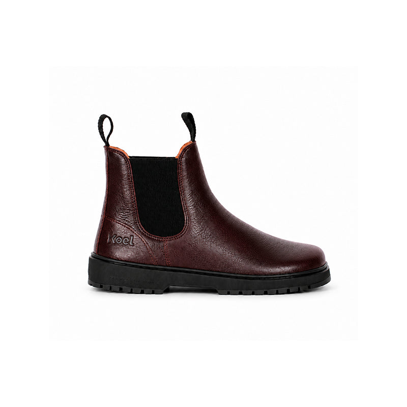 KOEL Damen Barefoot Chelseaboots GAVIEN LEATHER bordo