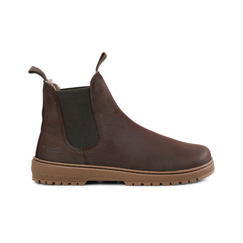 KOEL Damen Barefoot Chelseaboots GAVIEN HYDRO WOOL brown