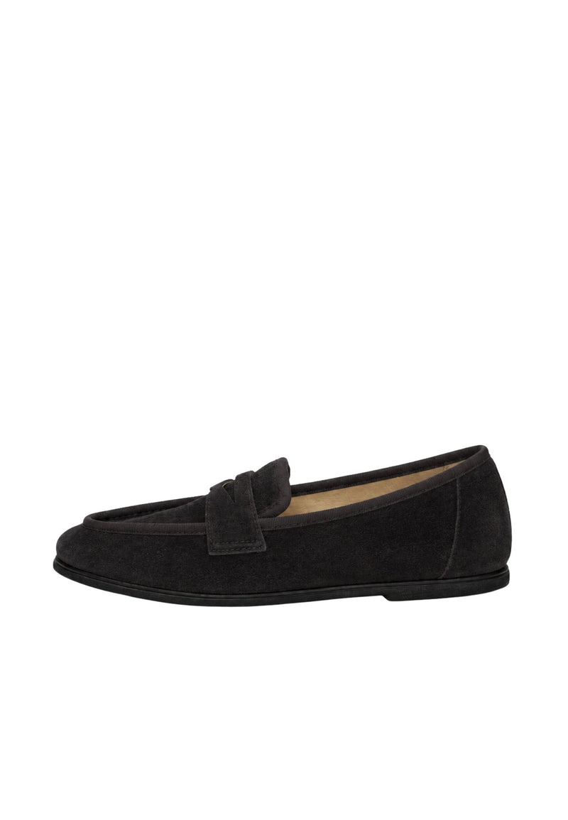 ESPADRIJ L'ORIGINALE Damen Slipper LOAFER CLASSIC VELOUR noir