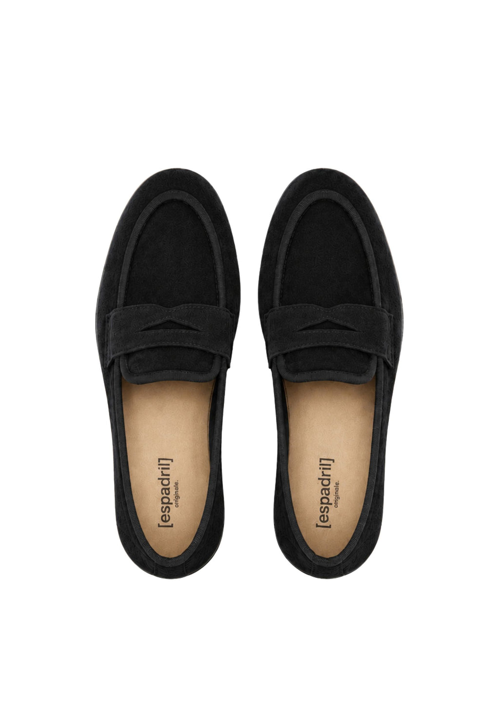 ESPADRIJ L'ORIGINALE Damen Slipper LOAFER CLASSIC VELOUR noir