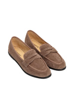 ESPADRIJ L'ORIGINALE Damen Slipper LOAFER CLASSIC VELOUR tabacco