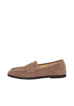 ESPADRIJ L'ORIGINALE Damen Slipper LOAFER CLASSIC VELOUR tabacco