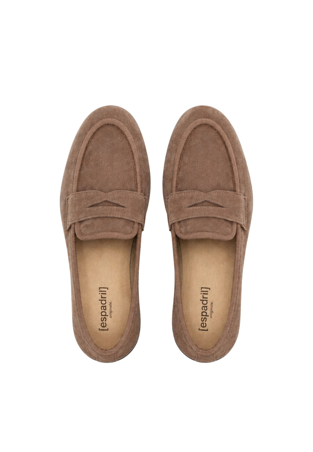 ESPADRIJ L'ORIGINALE Damen Slipper LOAFER CLASSIC VELOUR tabacco