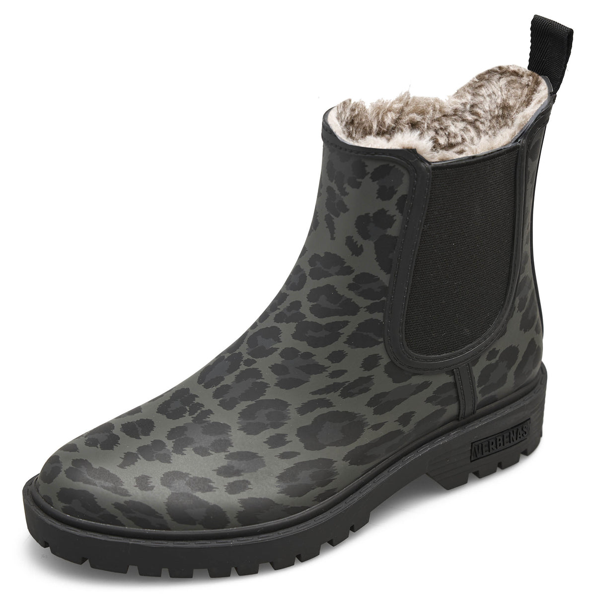 VERBENAS Damen Gummistiefel GAUDI FUR SMOOTH ANIMAL black leo