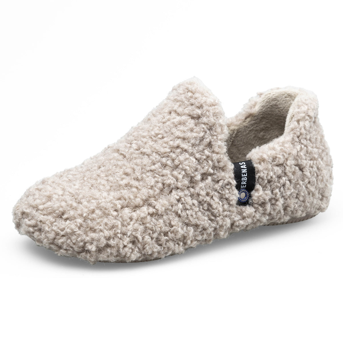 VERBENAS Damen Hausschuhe - YUK CURLY - camel