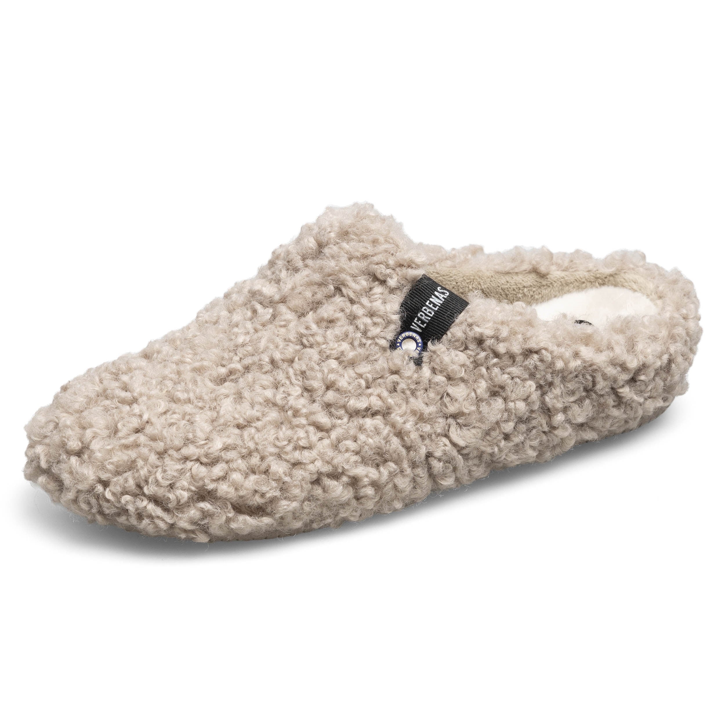 VERBENAS Damen Hausschuhe - YORK CURLY - camel