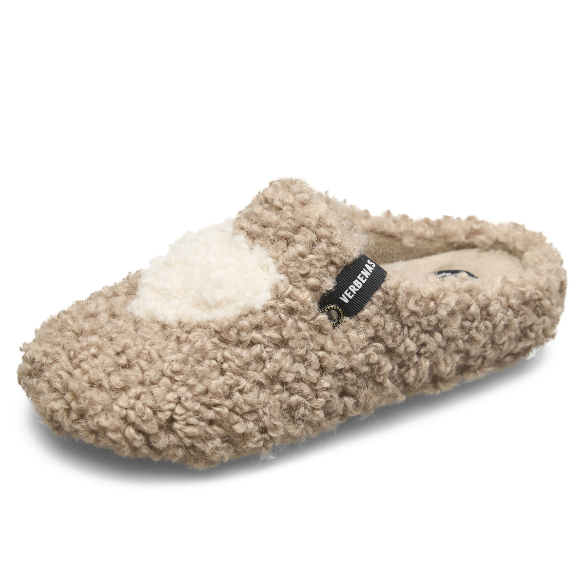 VERBENAS Damen Hausschuhe YORK CURLY VALENTINE camel crudo