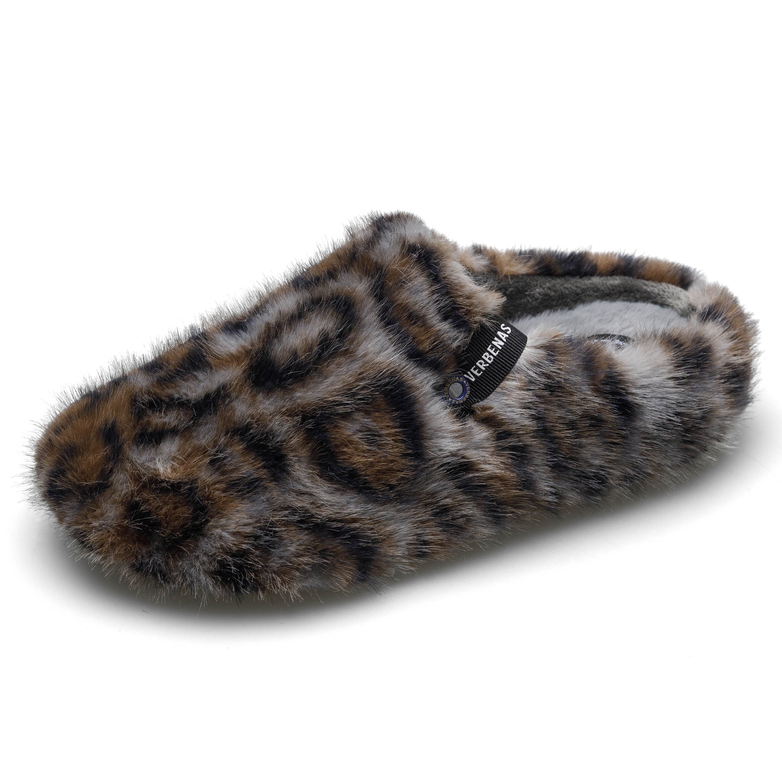 VERBENAS Damen Hausschuhe YORK FELINE gris
