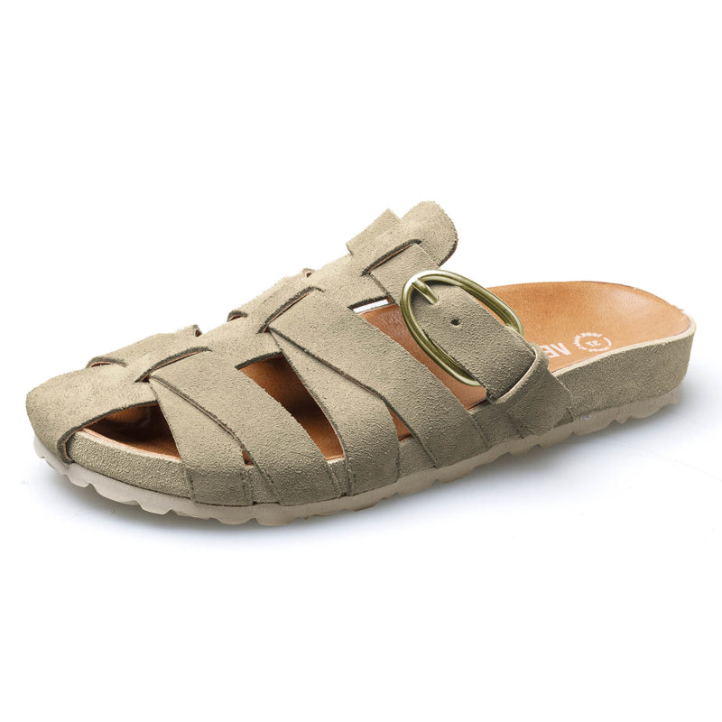 VERBENAS Damen Pantoletten MAVEN serraje piedra | Bester Preis, bester Style – shoedeal