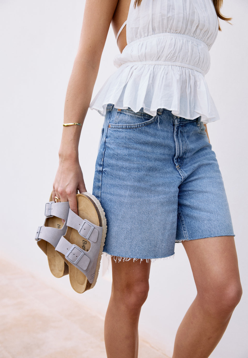 ESPADRIJ L'ORIGINALE Damen Pantolette AMI VELOUR sable