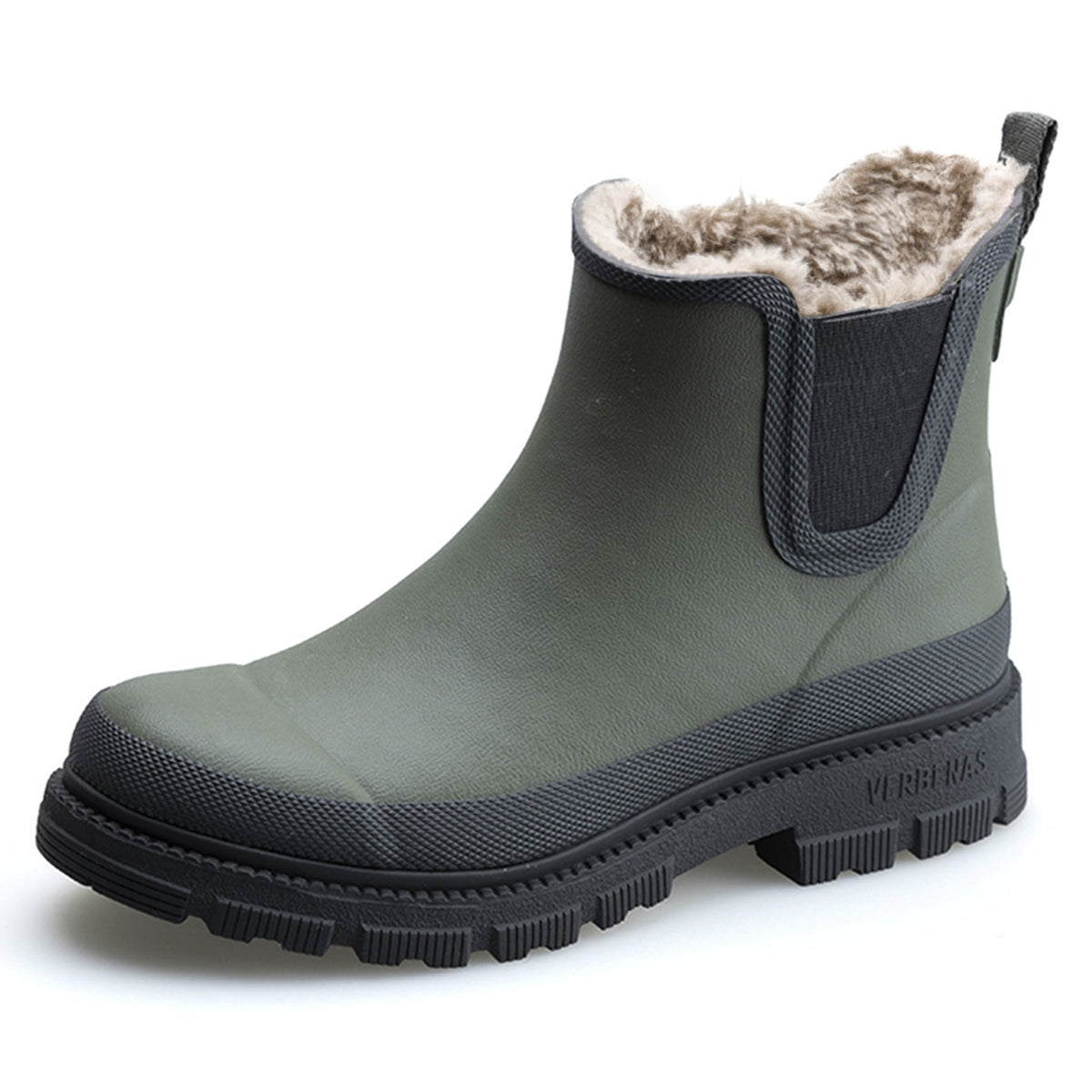 VERBENAS Damen Gummistiefel LUA FUR SMOOTH kaki black