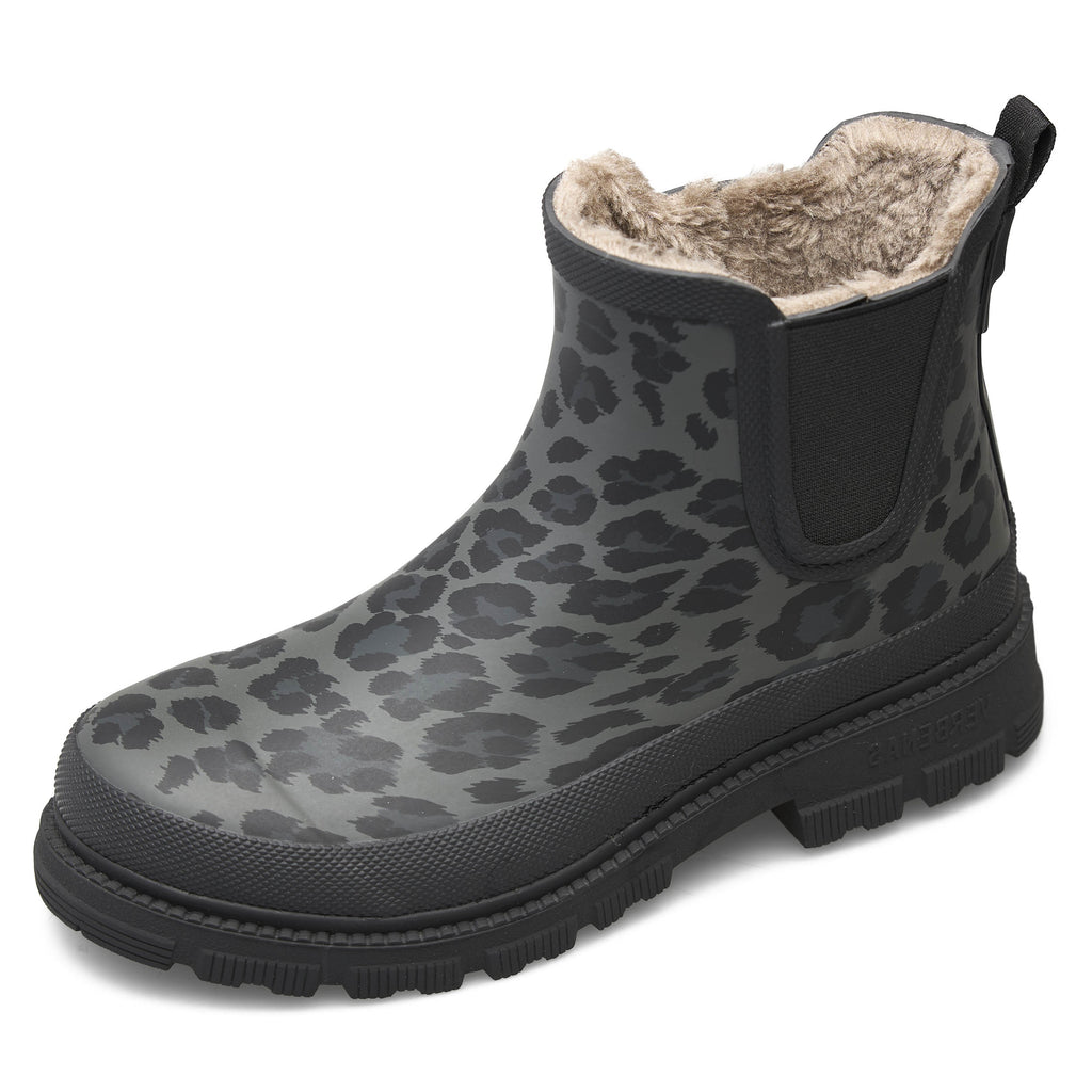 VERBENAS Damen Gummistiefel LUA FUR SMOOTH ANIMAL black leo