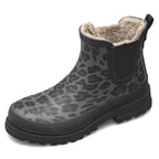 VERBENAS Damen Gummistiefel LUA FUR SMOOTH ANIMAL black leo