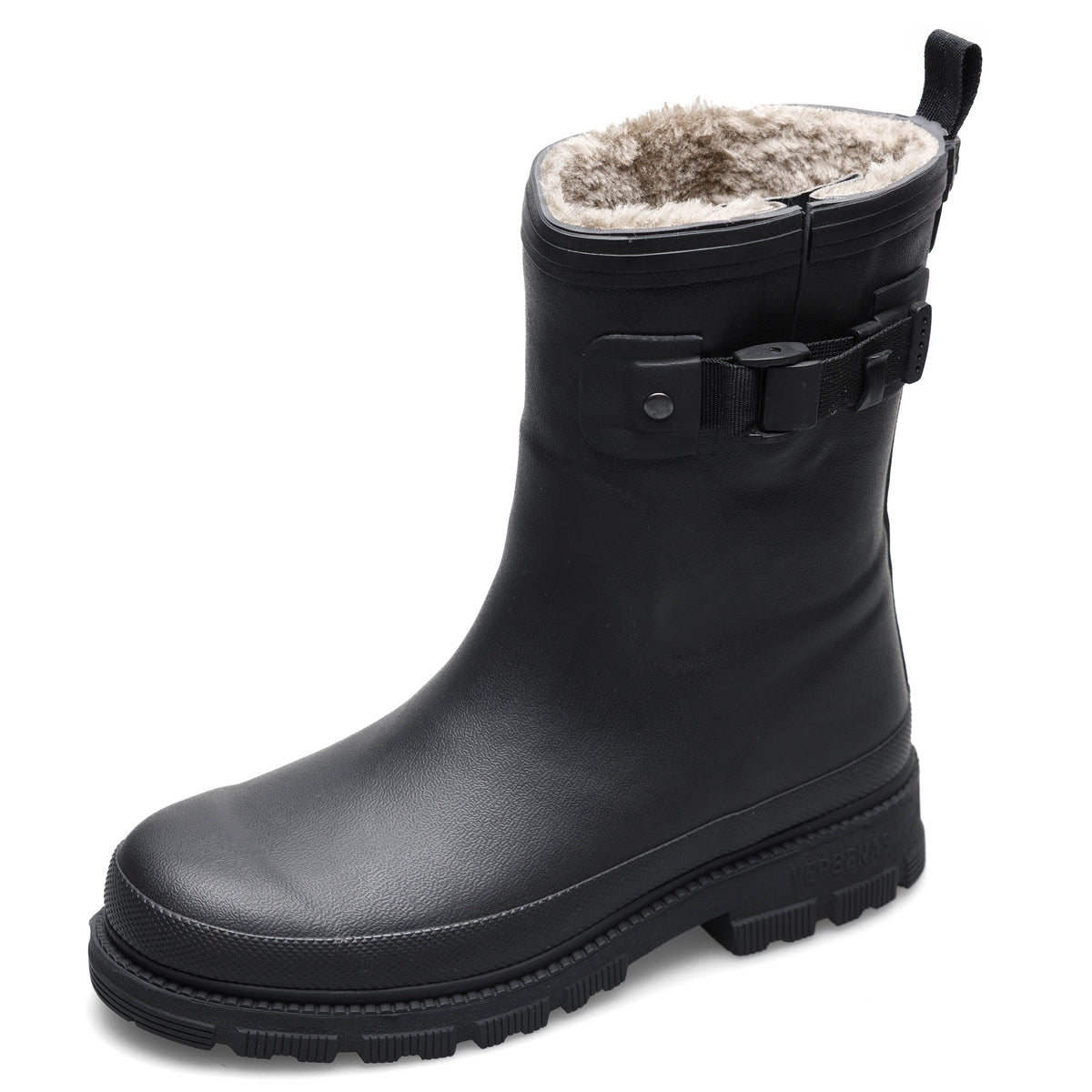 VERBENAS Damen Gummistiefel LINA FUR SMOOTH black black