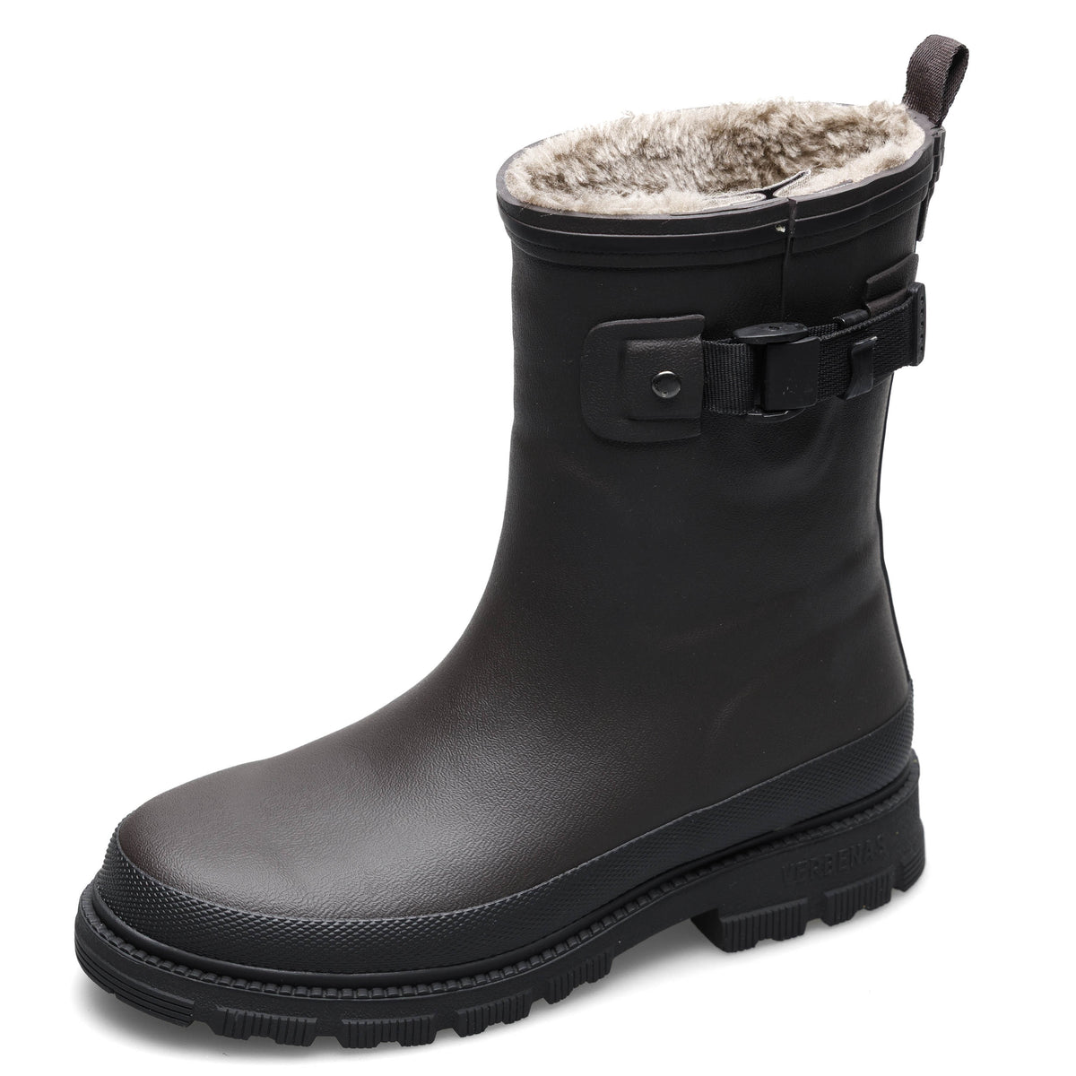 VERBENAS Damen Gummistiefel LINA FUR SMOOTH brown black