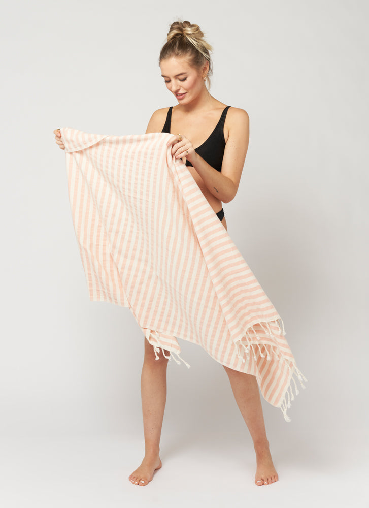 ESPADRIJ L'ORIGINALE - Strandtuch Stripes 950S - ecru corale