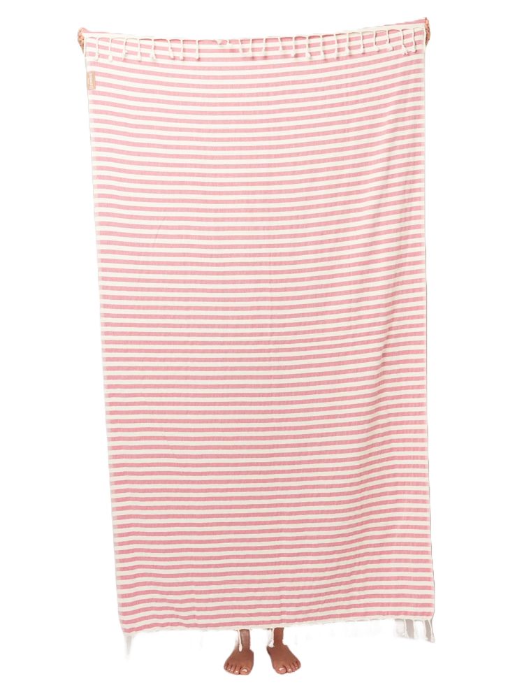 ESPADRIJ L'ORIGINALE - Strandtuch Stripes 950S - ecru pink