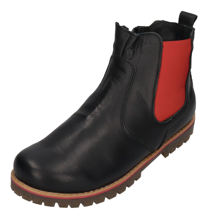 ANDREA CONTI Damen Chelsea Boots 0342846-137 schwarz rot