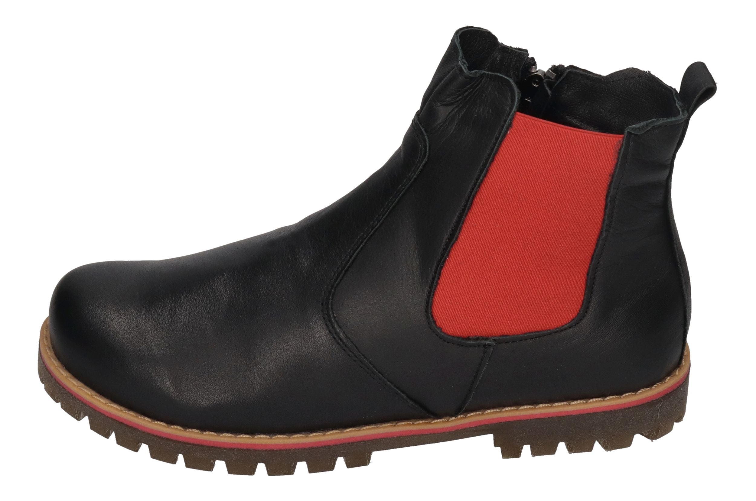 ANDREA CONTI Damen Chelsea Boots 0342846-137 schwarz rot