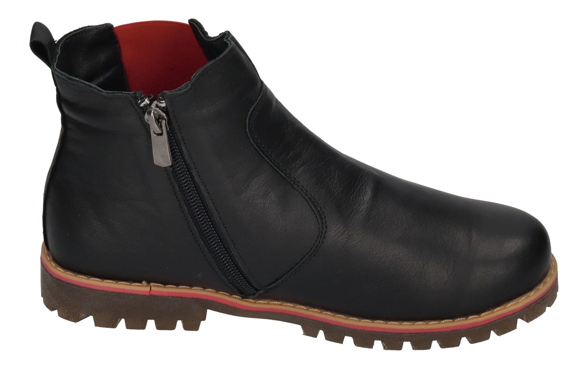 ANDREA CONTI Damen Chelsea Boots 0342846-137 schwarz rot