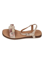 APPLE OF EDEN Damen Sandaletten ISA 68-F ivory flowers