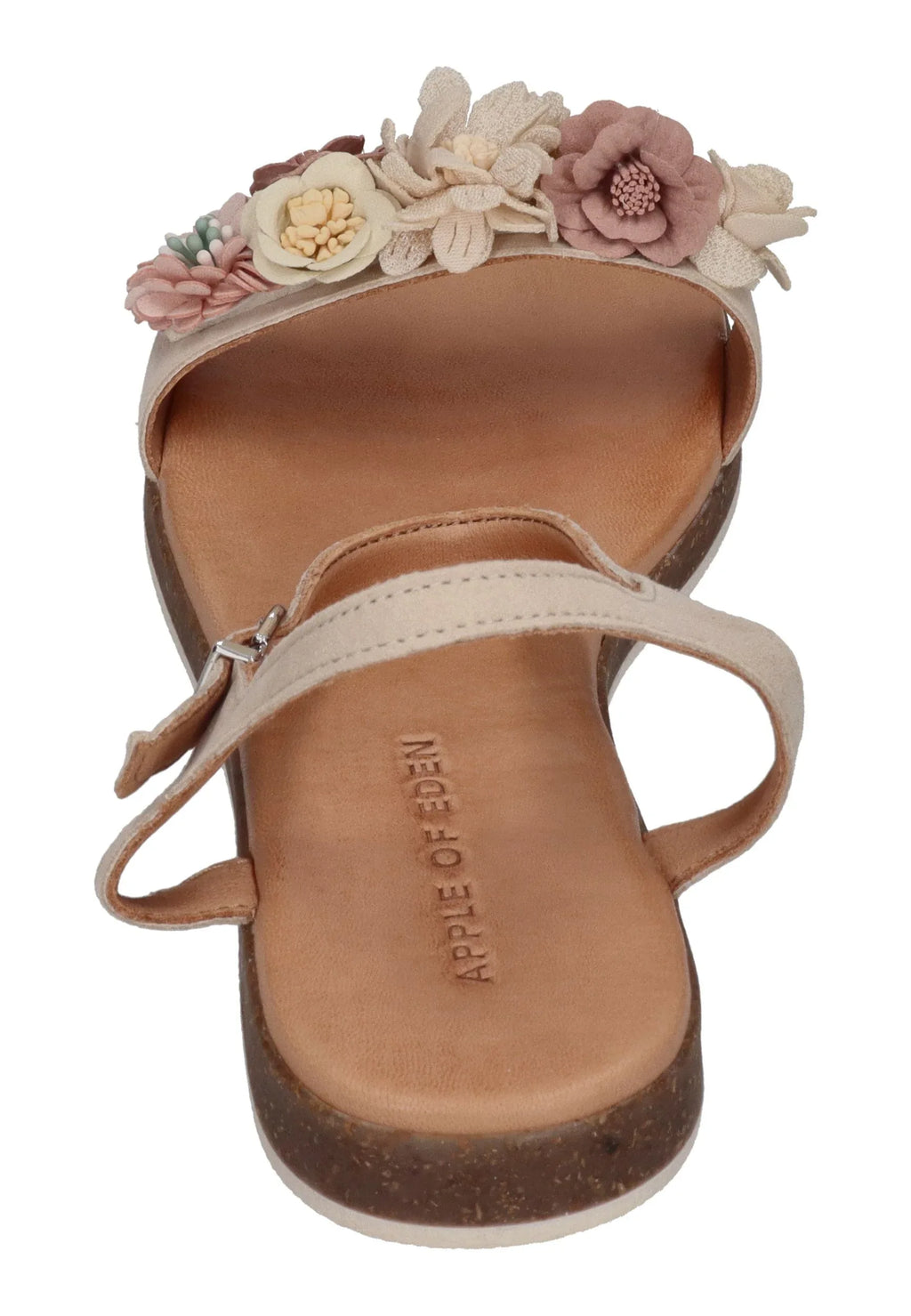 APPLE OF EDEN Damen Sandaletten ISA 68-F ivory flowers