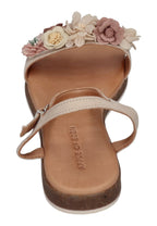 APPLE OF EDEN Damen Sandaletten ISA 68-F ivory flowers