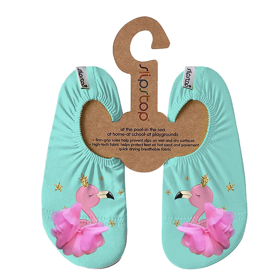 SLIPSTOP Kinder Hausschuhe Badeschuhe Animated Tiny türkis