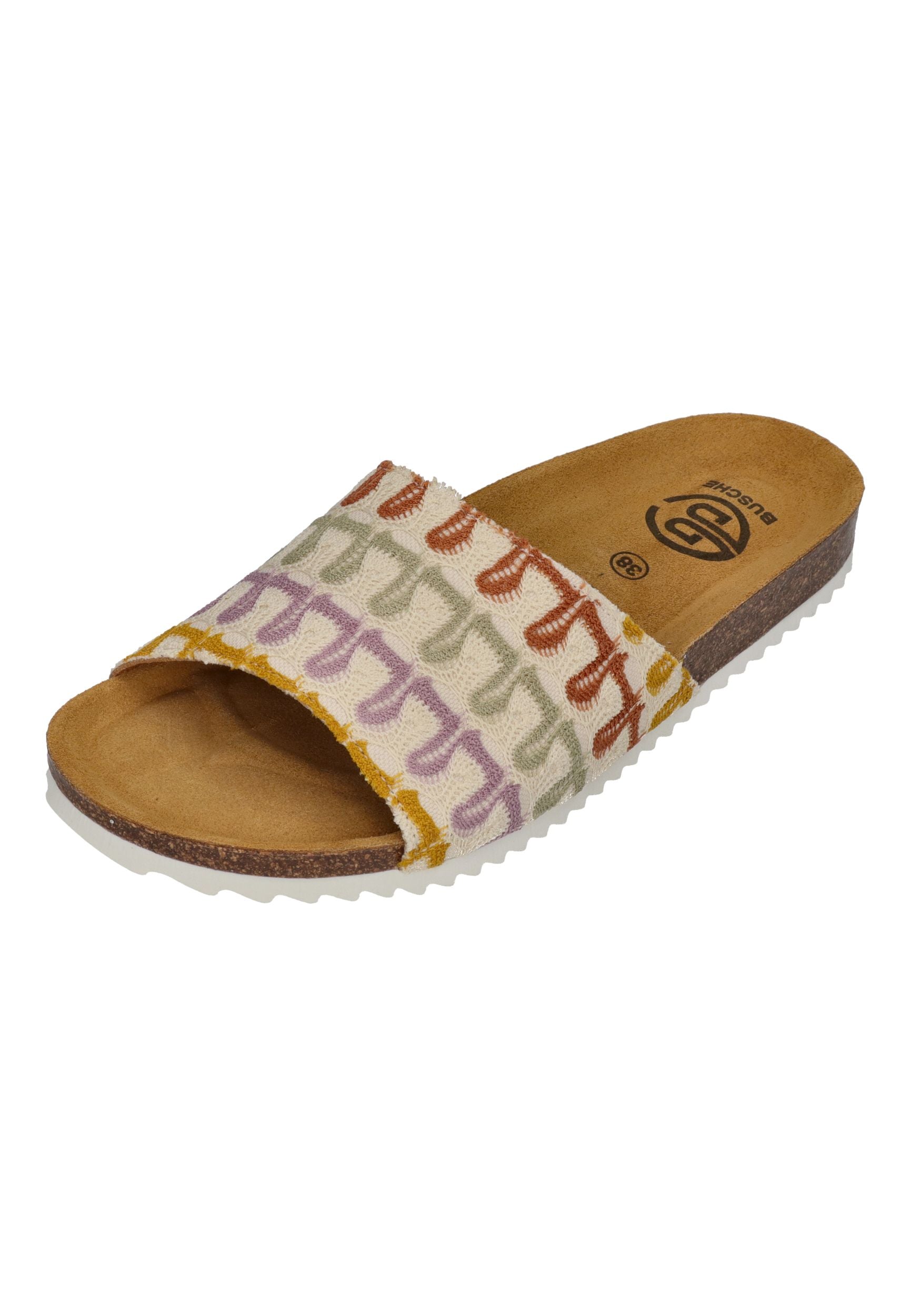 BUSCHE Damen Pantoletten DEL SOL 3028 fantasy citrus
