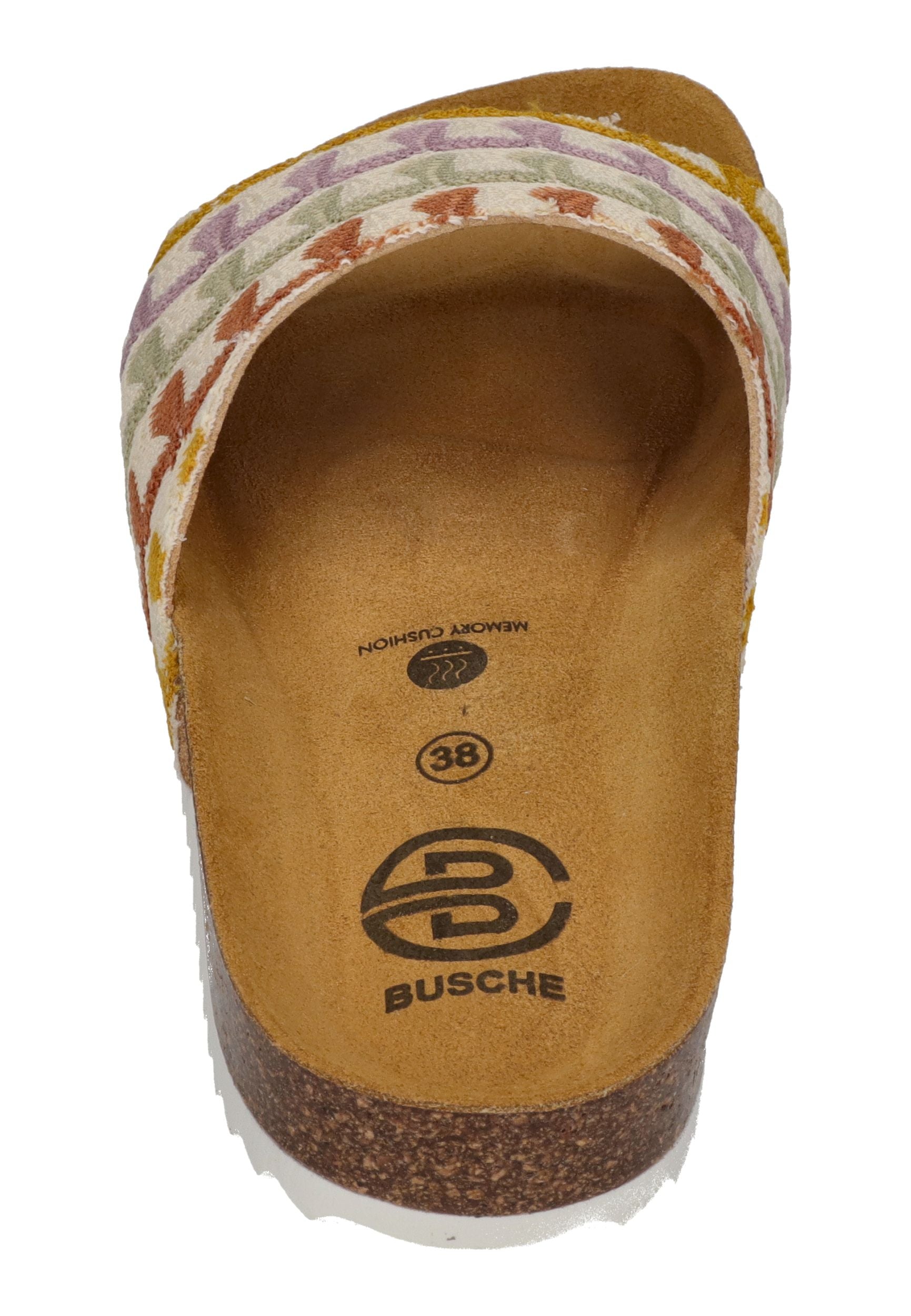BUSCHE Damen Pantoletten DEL SOL 3028 fantasy citrus