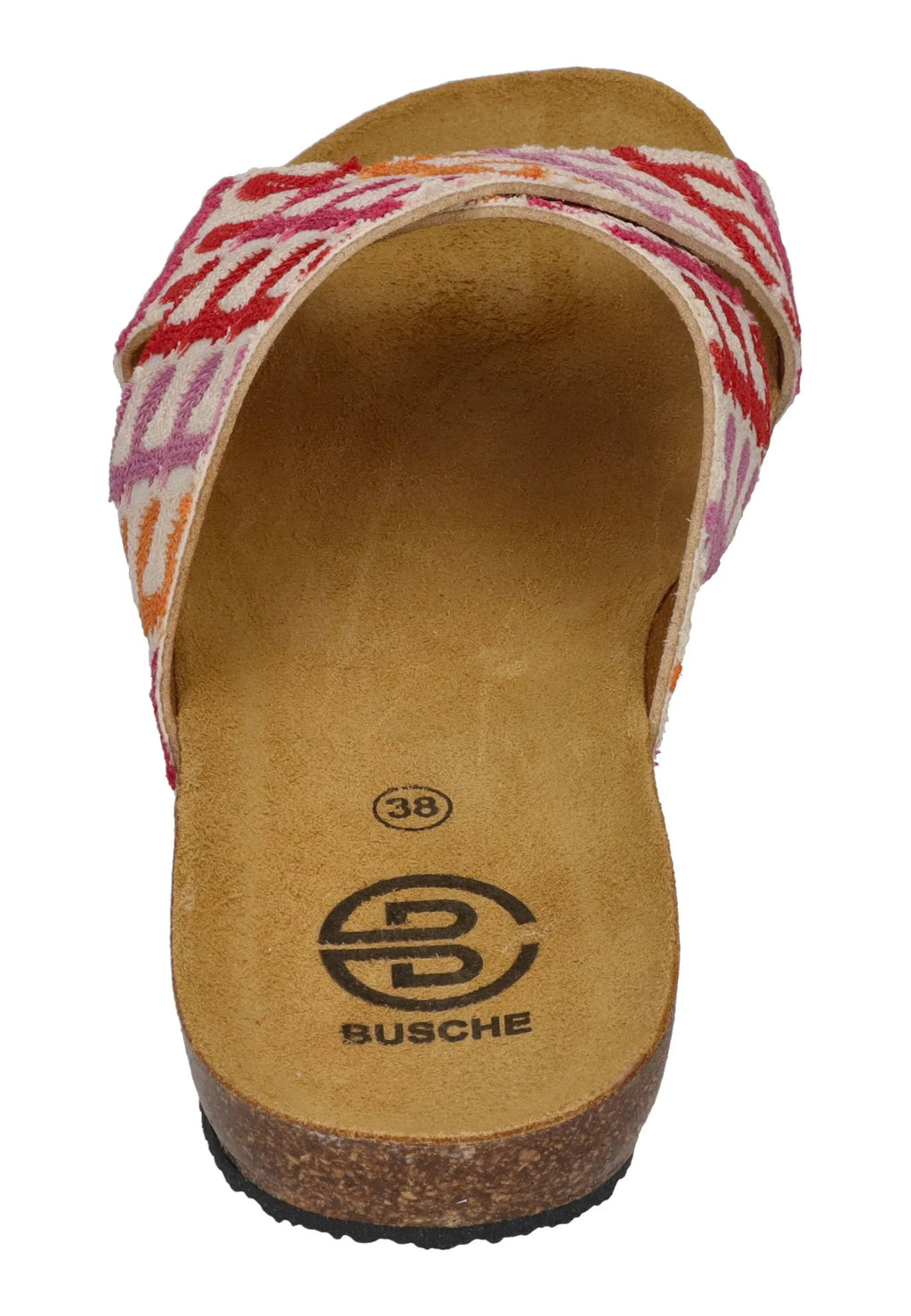 BUSCHE Damen Pantoletten Kreuzbandage LA MADEIRA 3029 fantasy fresa