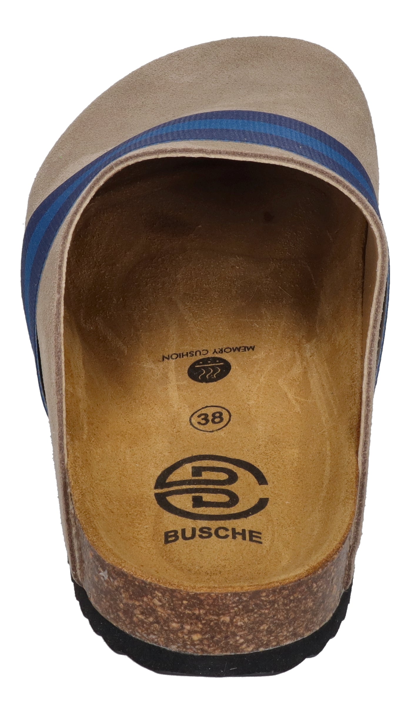 BUSCHE Damenschuhe Clogs - RIVA 21125 - grey cobalt