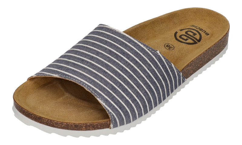 BUSCHE Damen Pantoletten Poolslide CAPRI 2825 navy