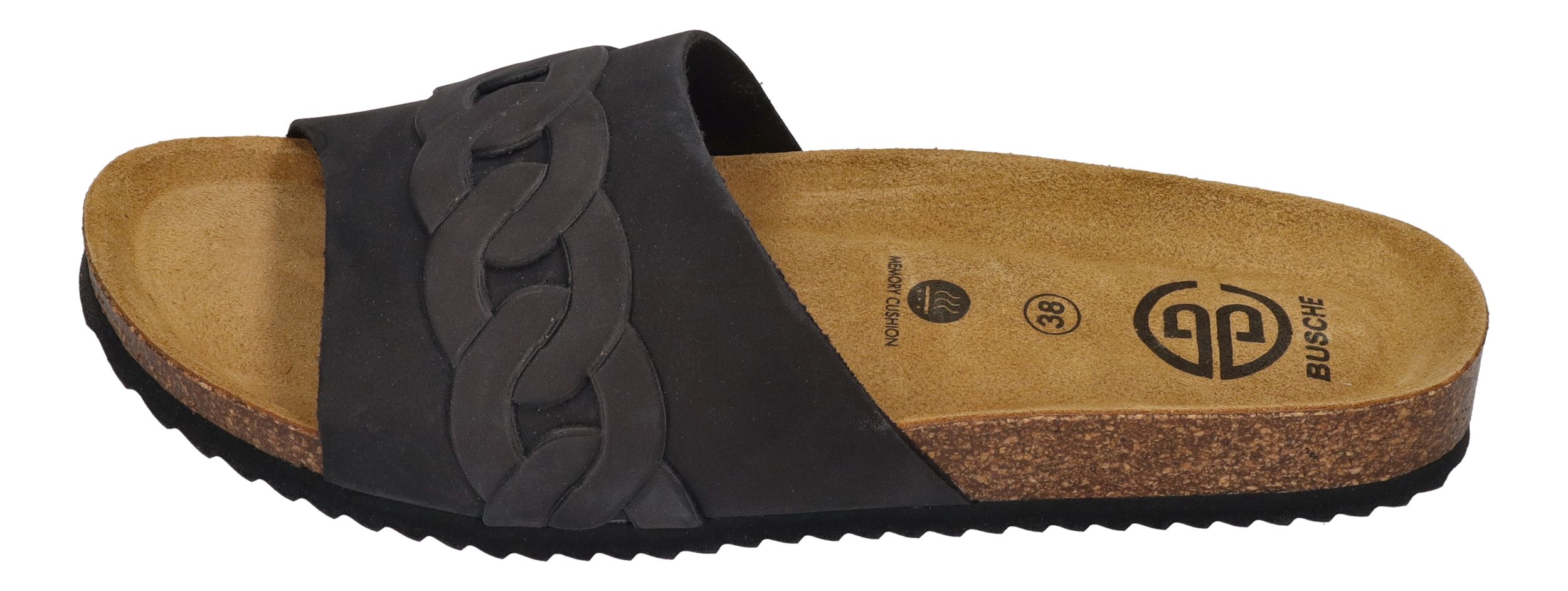 BUSCHE Damenschuhe Pantoletten Poolslide CASSIS 2625 negro