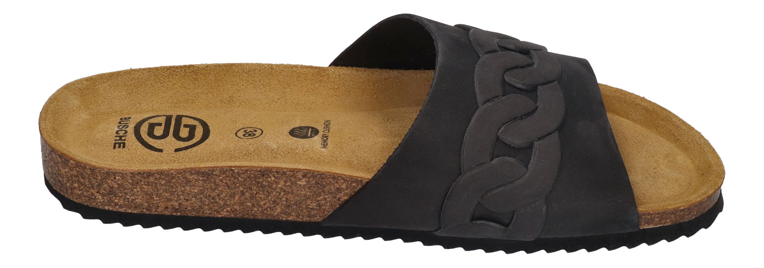 BUSCHE Damenschuhe Pantoletten Poolslide CASSIS 2625 negro