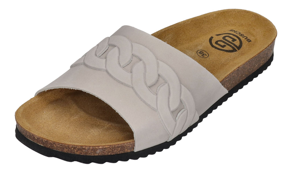 BUSCHE Damenschuhe Pantoletten Poolslide CASSIS 2625 perla