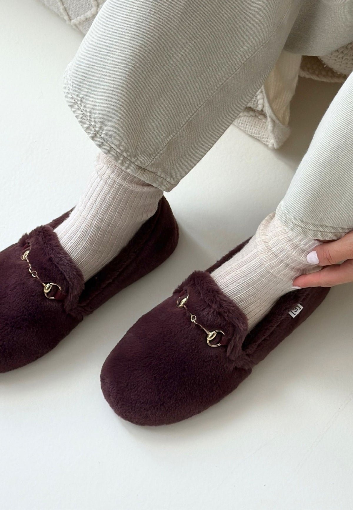 ESPADRIJ L'ORIGINALE Damen Hausschuhe BALLERINE COZY bordeaux
