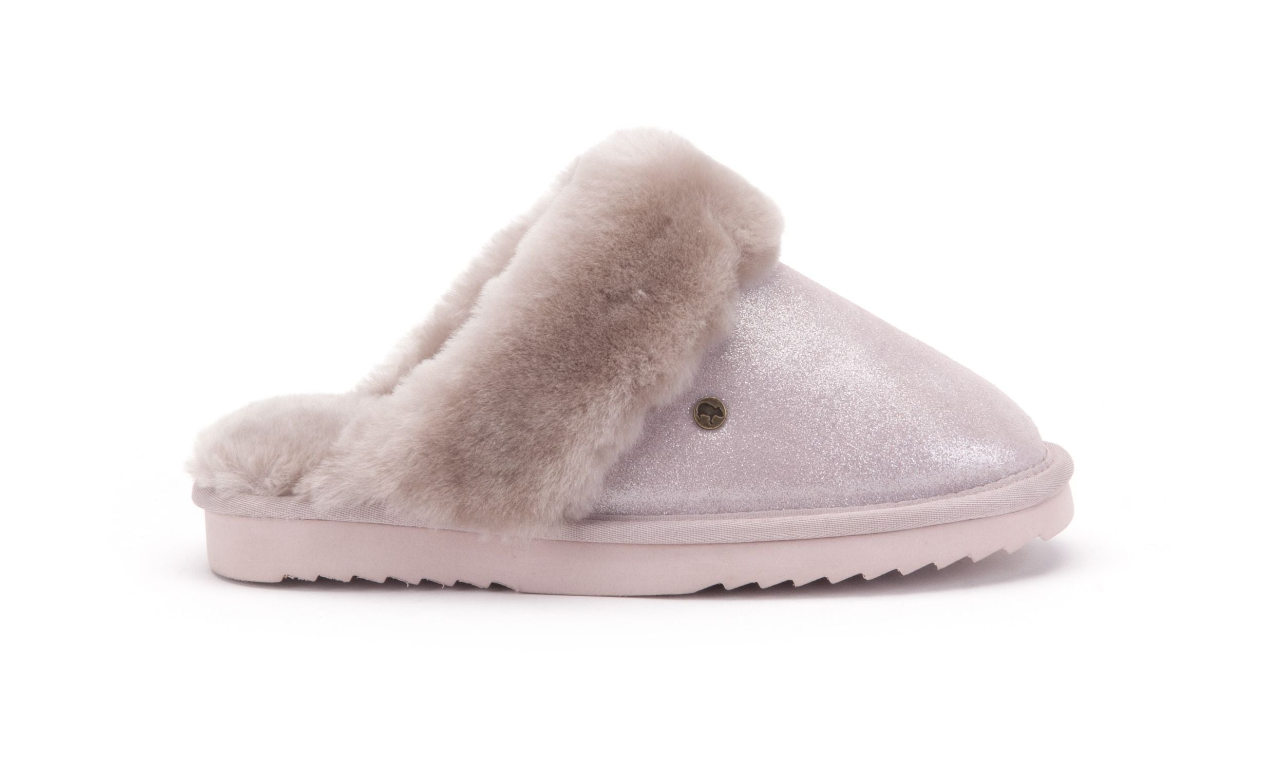 WARMBAT Damenschuhe Hausschuhe COLLIE PRINT METALLIC silver