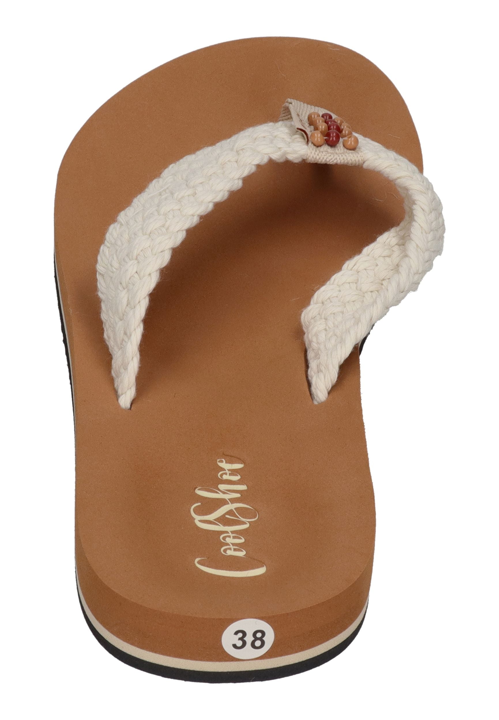COOL SHOE Damen Zehentrenner COOL MAPPLE honey