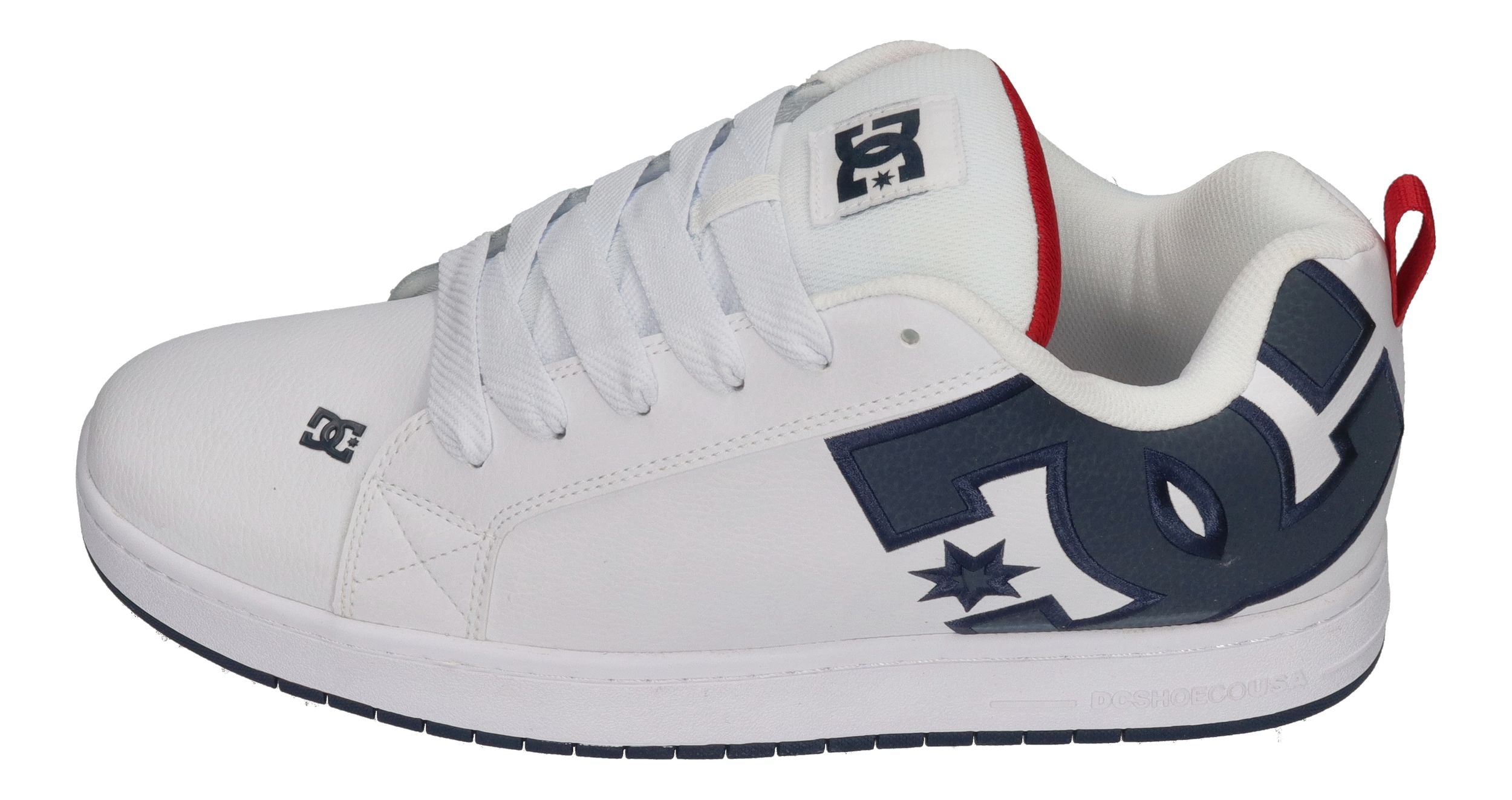 DC Sneaker in Übergrößen COURT GRAFFIK - white navy red